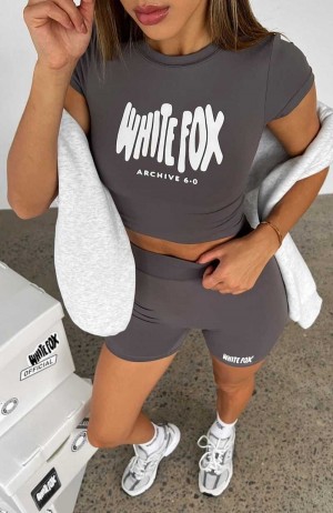 White Fox Archive 6.0 Baby Tee Ash | CLHMYR-672