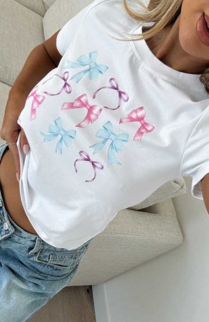 White Fox Can't Complain Relaxed Baby Tee White | HFXMIP-956