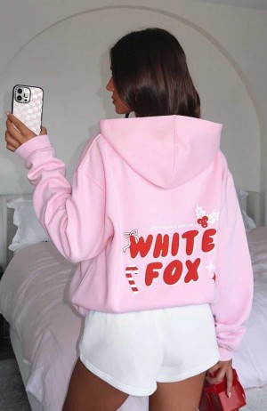 White Fox Favourite Time Of The Year Oversized Hoodie Posy | KRVMHJ-281