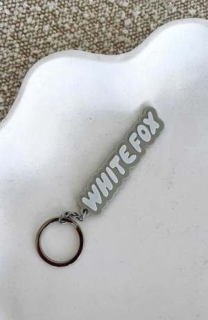 White Fox I've Got You Keychain Moon | OCTAIP-915