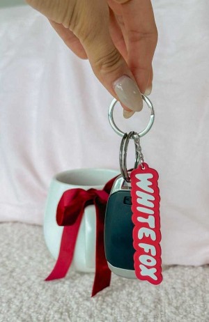 White Fox I've Got You Keychain Red/White | HUBQJS-632