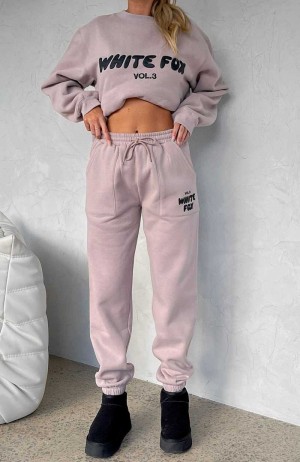 White Fox Offstage Sweatpants Cinnamon | TBPCQV-451