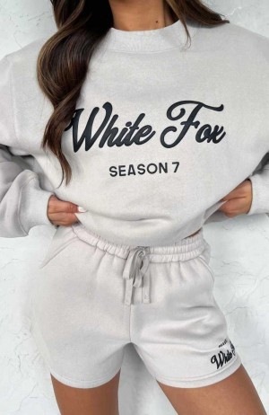 White Fox Season 7 Lounge Shorts Overcast | CSTPDM-403