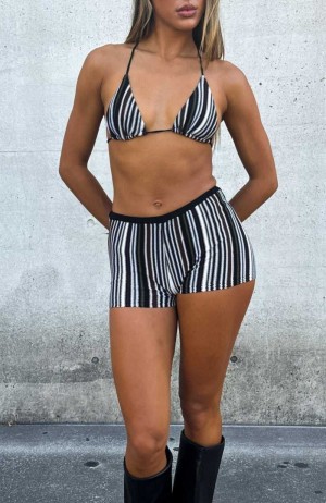 White Fox Stars Are Blind Bikini Top Hazel Stripe | AFQPLR-832