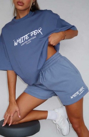 White Fox State Of Art Lounge Shorts Ocean | ISOMWV-094