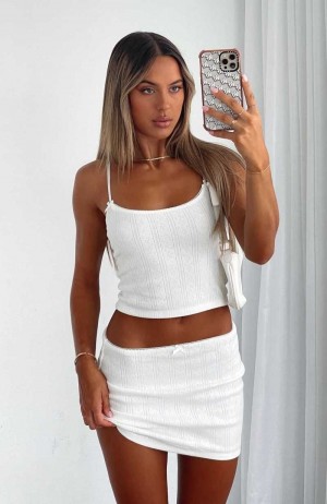 White Fox Stay Away From Her Cami White | NJFYVR-471