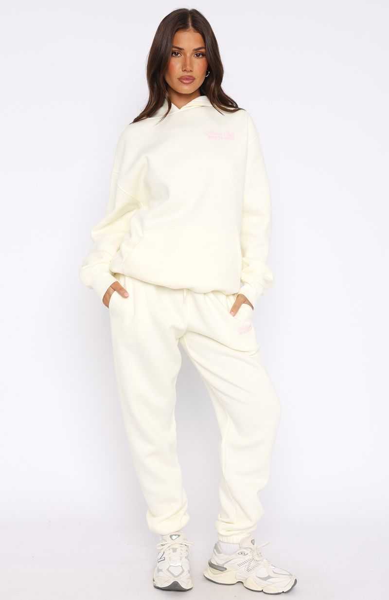 White Fox Active Club Sweatpants Off White | LENPOQ-708