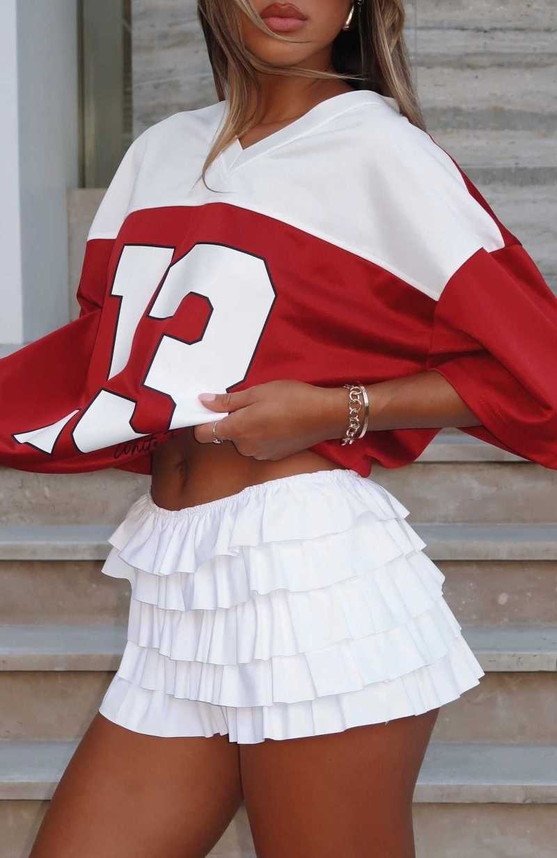 White Fox Adorable Thing Frill Skort White | ARLPKT-958