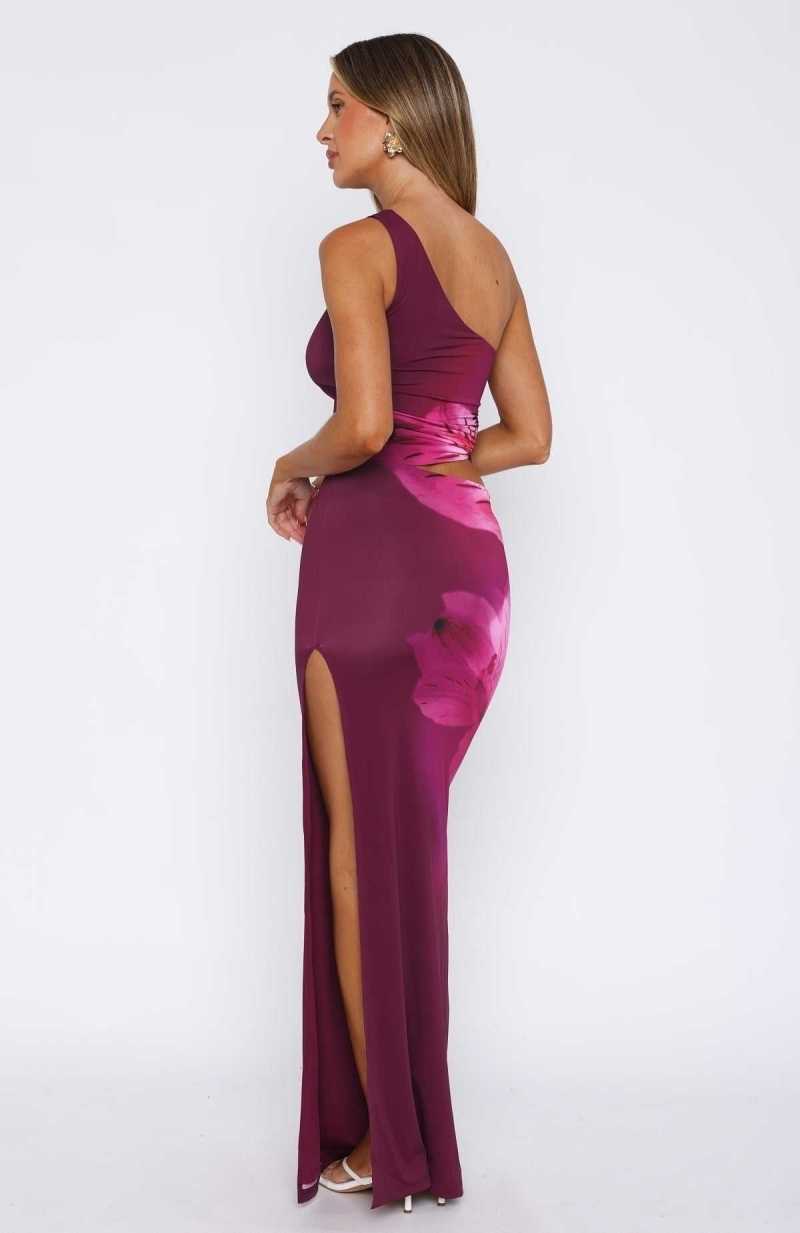 White Fox All Inclusive Maxi Dress Berry Lush | TGMIUD-509