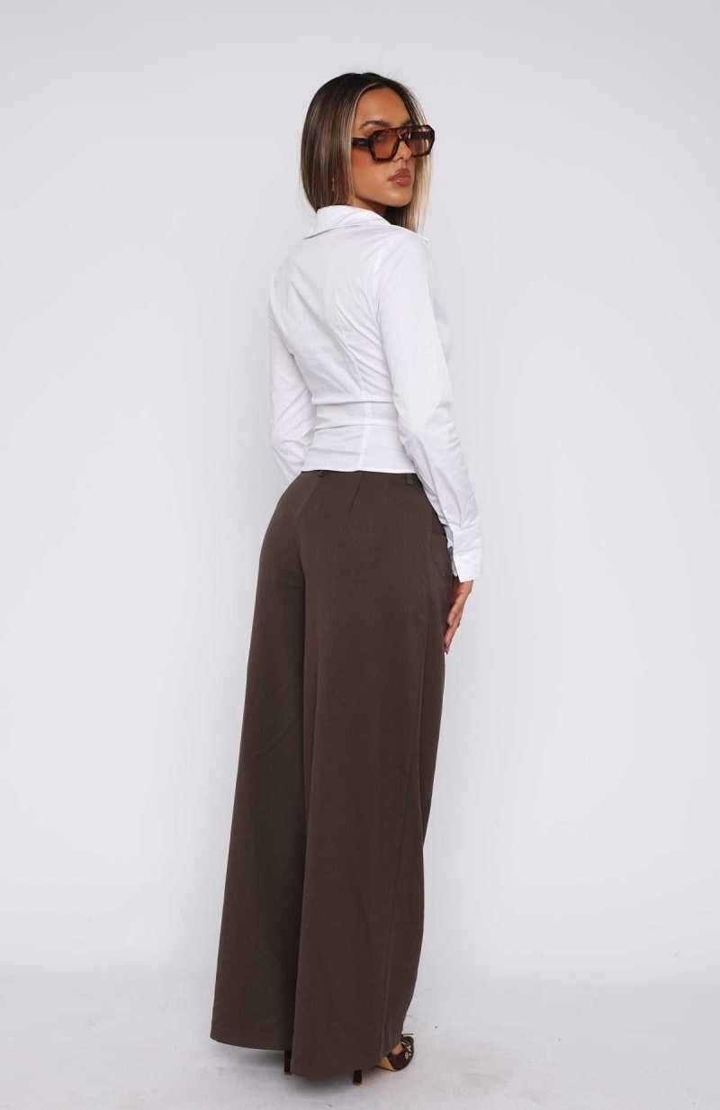 White Fox All She Is Pants Chocolate | RTIGLV-839