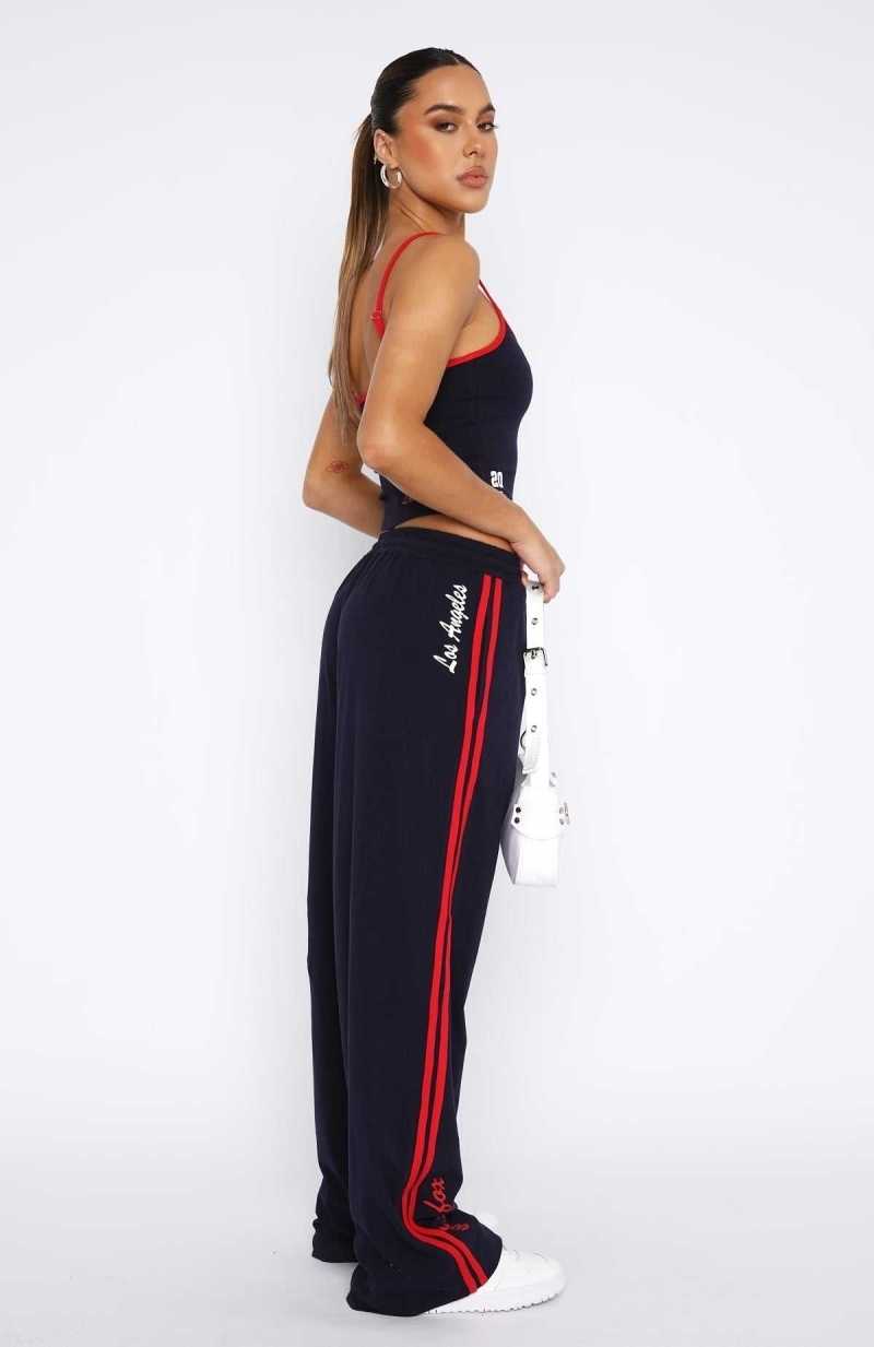 White Fox All Star Season Track Pants Navy | HOQJUW-329