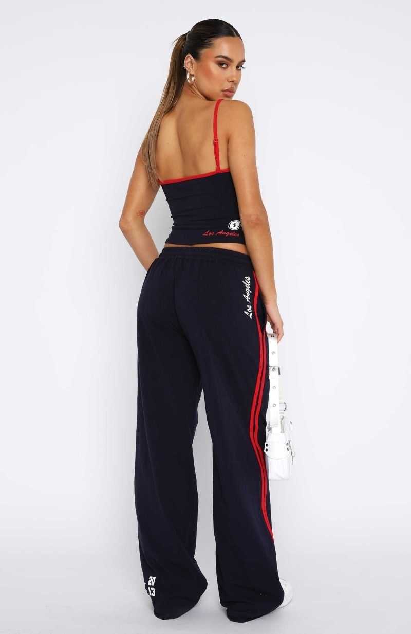 White Fox All Star Season Track Pants Navy | HOQJUW-329