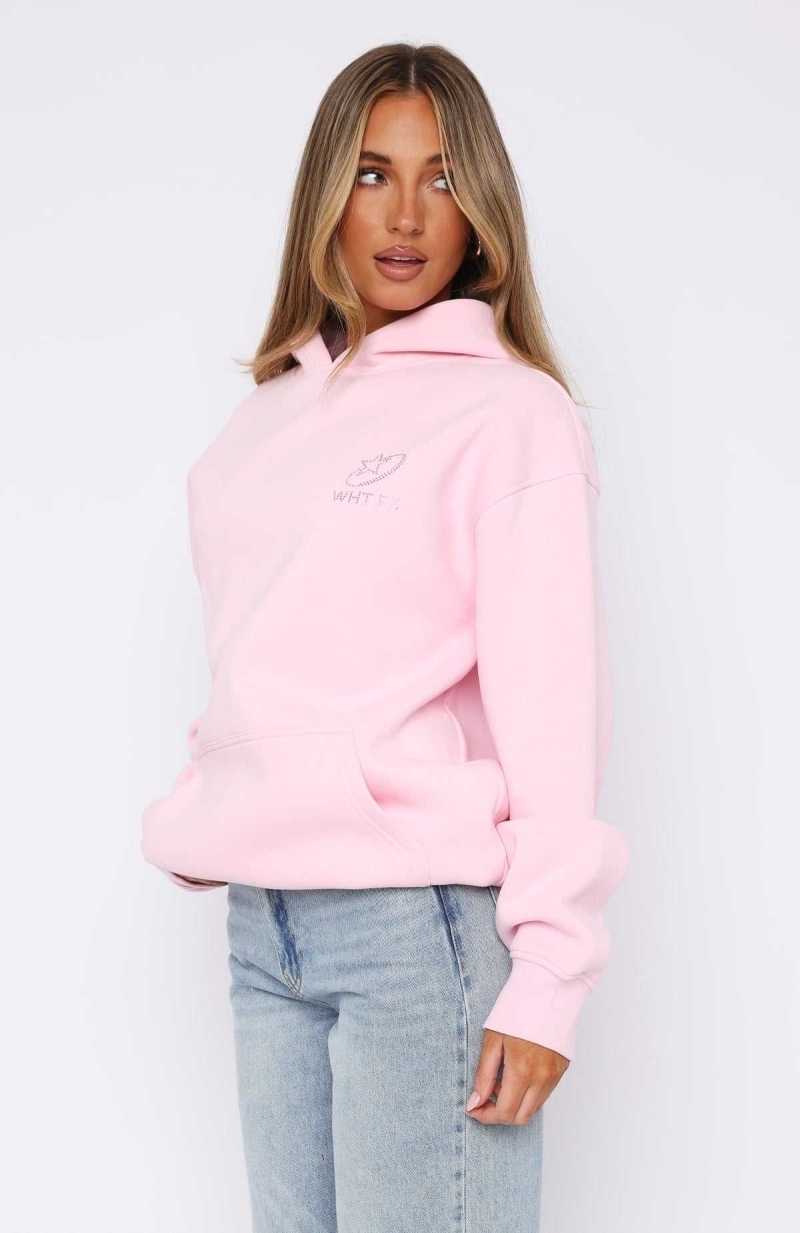 White Fox Always Shining Oversized Hoodie Posy | MVBSWG-321