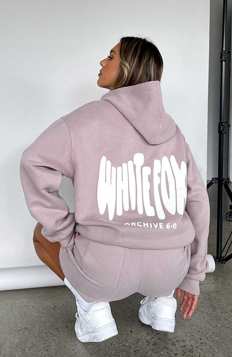 White Fox Archive 6.0 Oversized Hoodie Cinnamon | AYJQLH-576