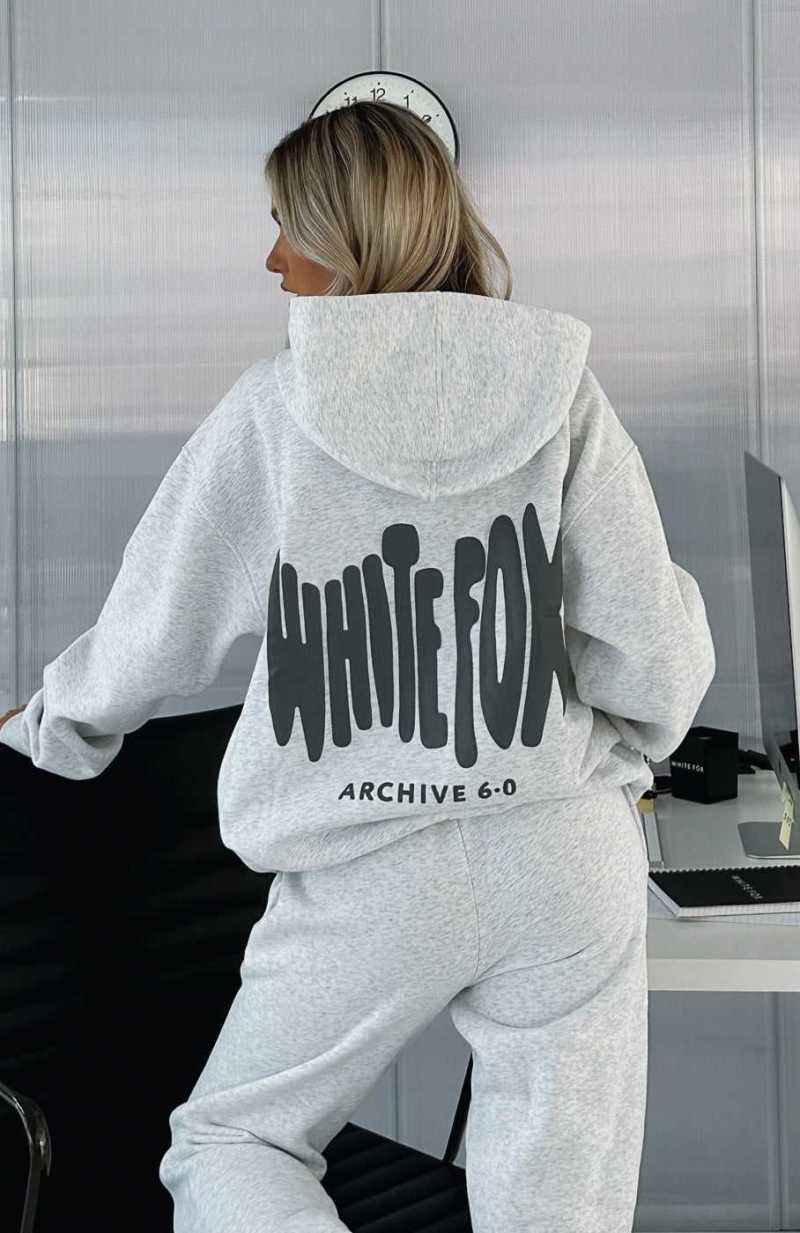 White Fox Archive 6.0 Oversized Hoodie Haze | ICOHUW-916