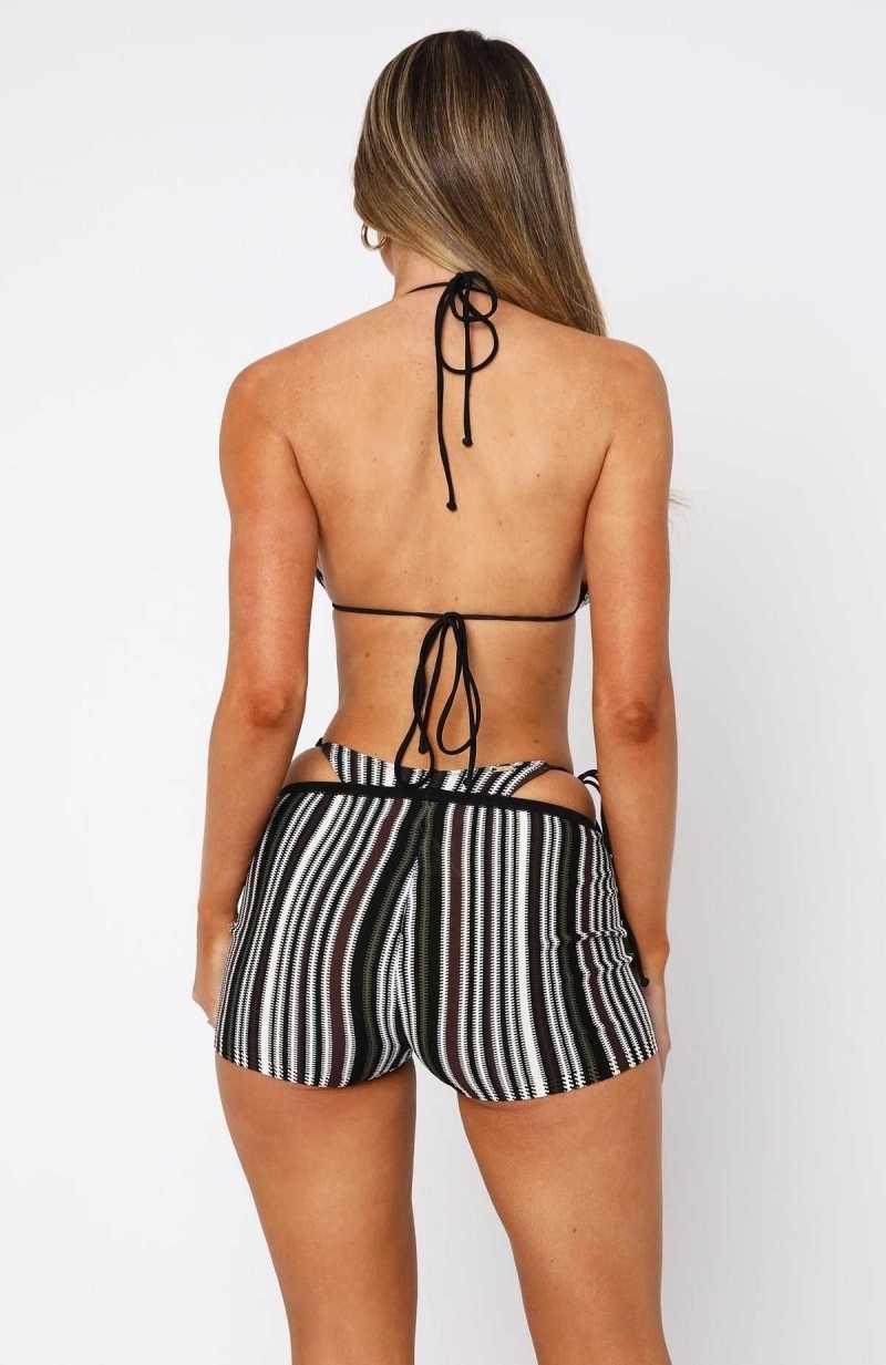 White Fox Barbados Shorts Hazel Stripe | APLXZG-396