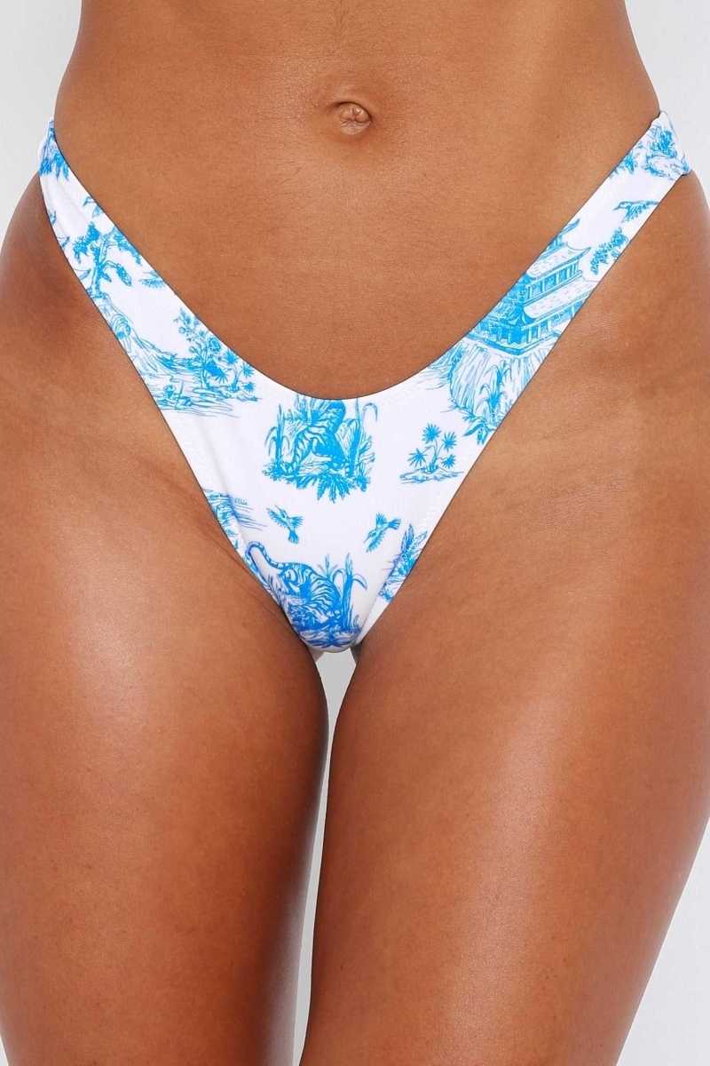 White Fox Belmont Bottoms Cerulean | QYSJMR-695