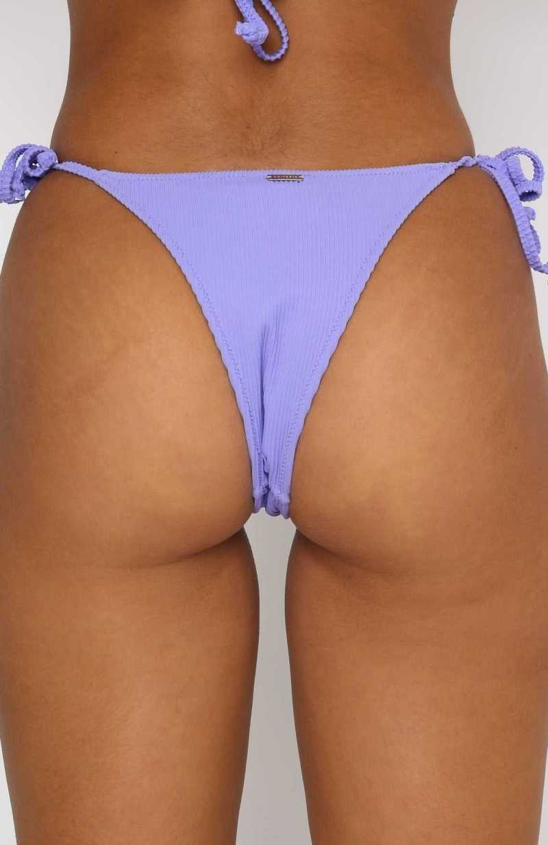 White Fox By The Pool Bottoms Violet Rib | VMANBU-034