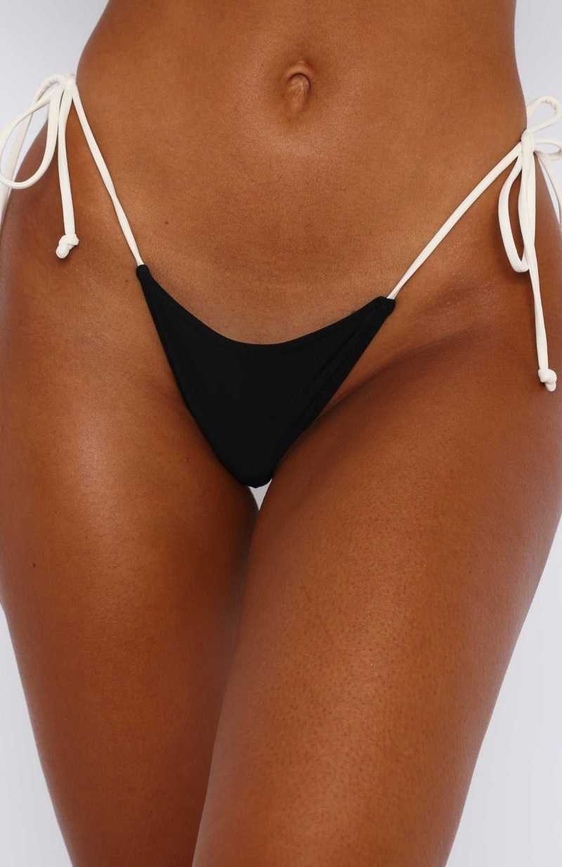 White Fox Cabo Bottoms Black/White | OLQXVW-019