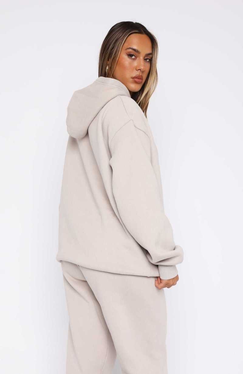 White Fox Capsule 9 Catch A Vibe Oversized Hoodie Moon | PMLIGD-763