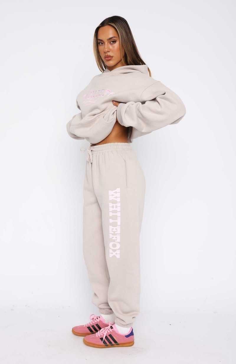 White Fox Capsule 9 Catch A Vibe Sweatpants Moon | FQBMDE-846