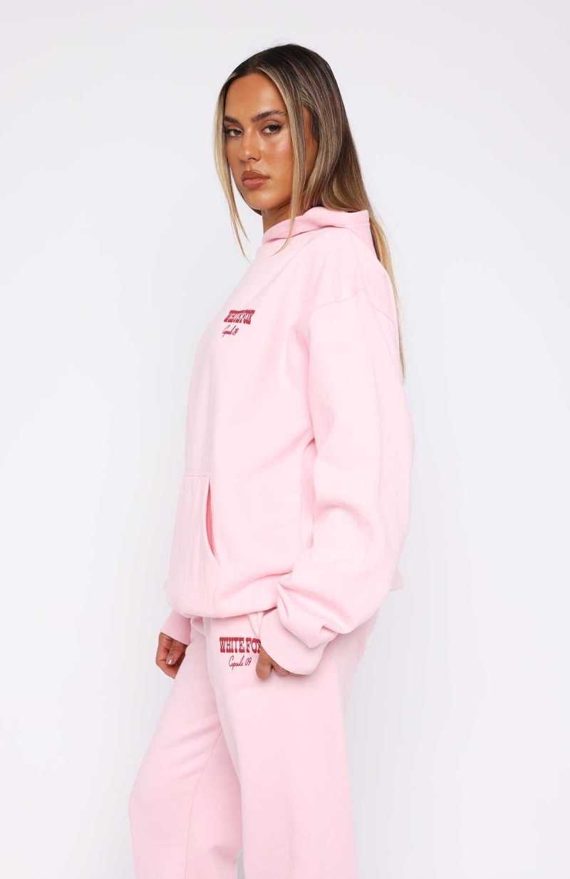 White Fox Capsule 9 Western Classic Oversized Hoodie Posy | CSKHJA-580