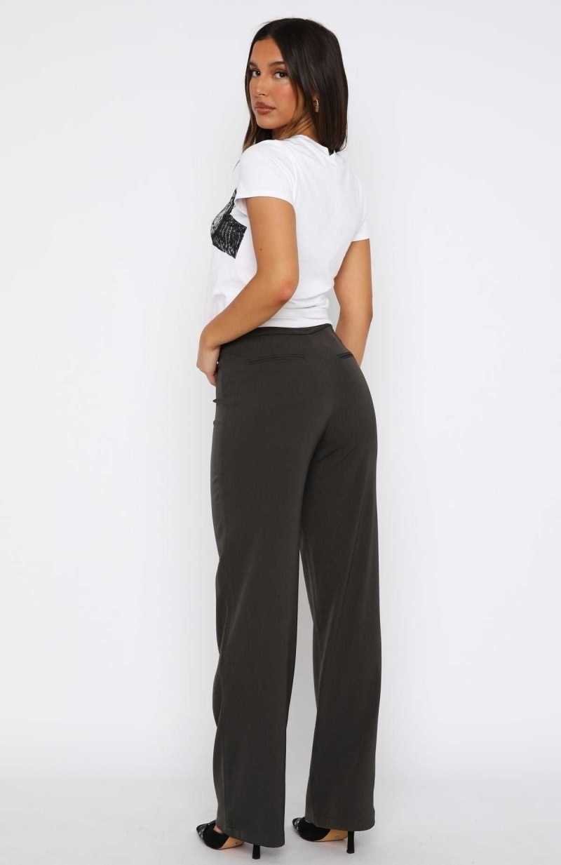 White Fox Chasing Tales Pants Charcoal | VNUYKQ-692