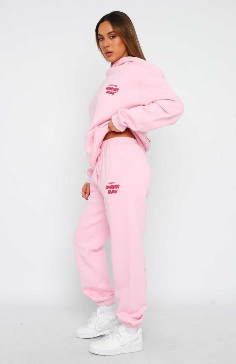 White Fox Comfort Club Sweatpants Bon Bon | PAEYNS-590