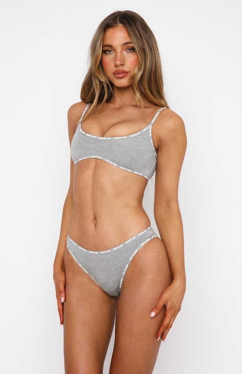 White Fox Comfort Queen Lingerie Set Grey | QWMETV-027