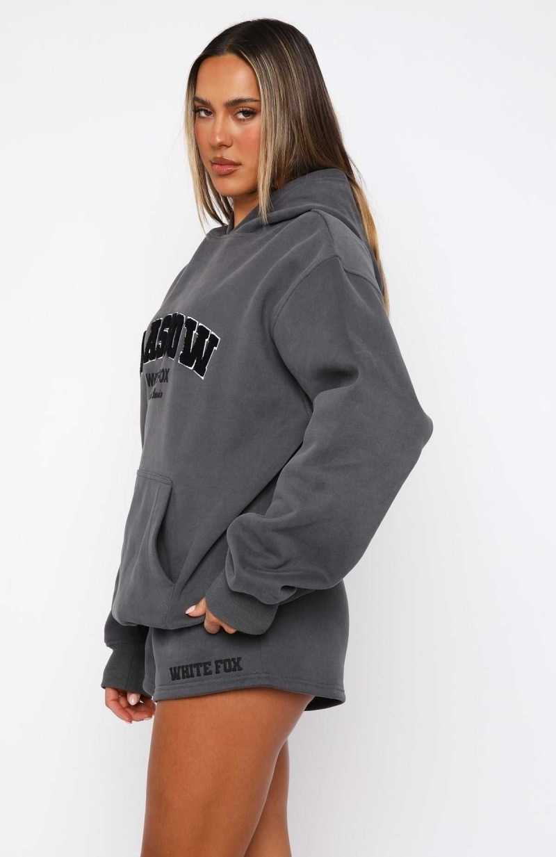 White Fox Decade Classics Global Oversized Hoodie Volcanic | MPNXQJ-346