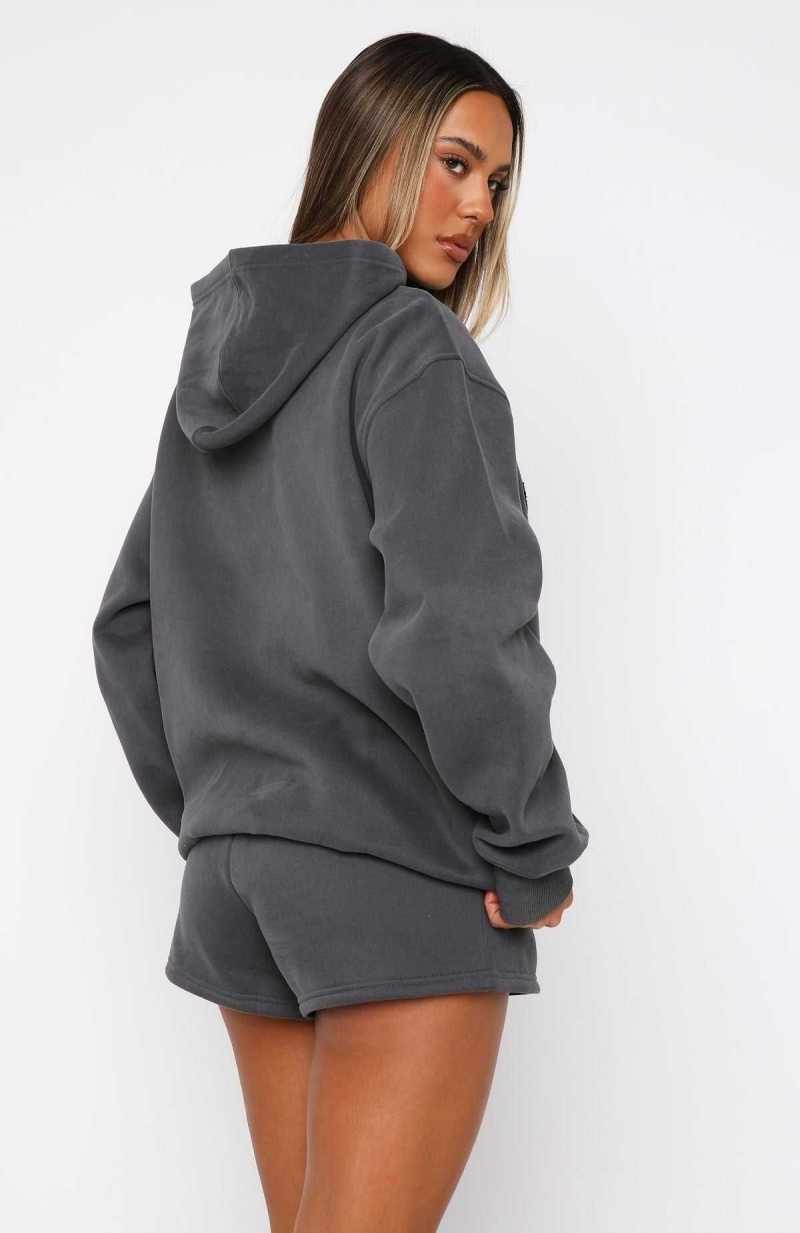 White Fox Decade Classics Global Oversized Hoodie Volcanic | MPNXQJ-346