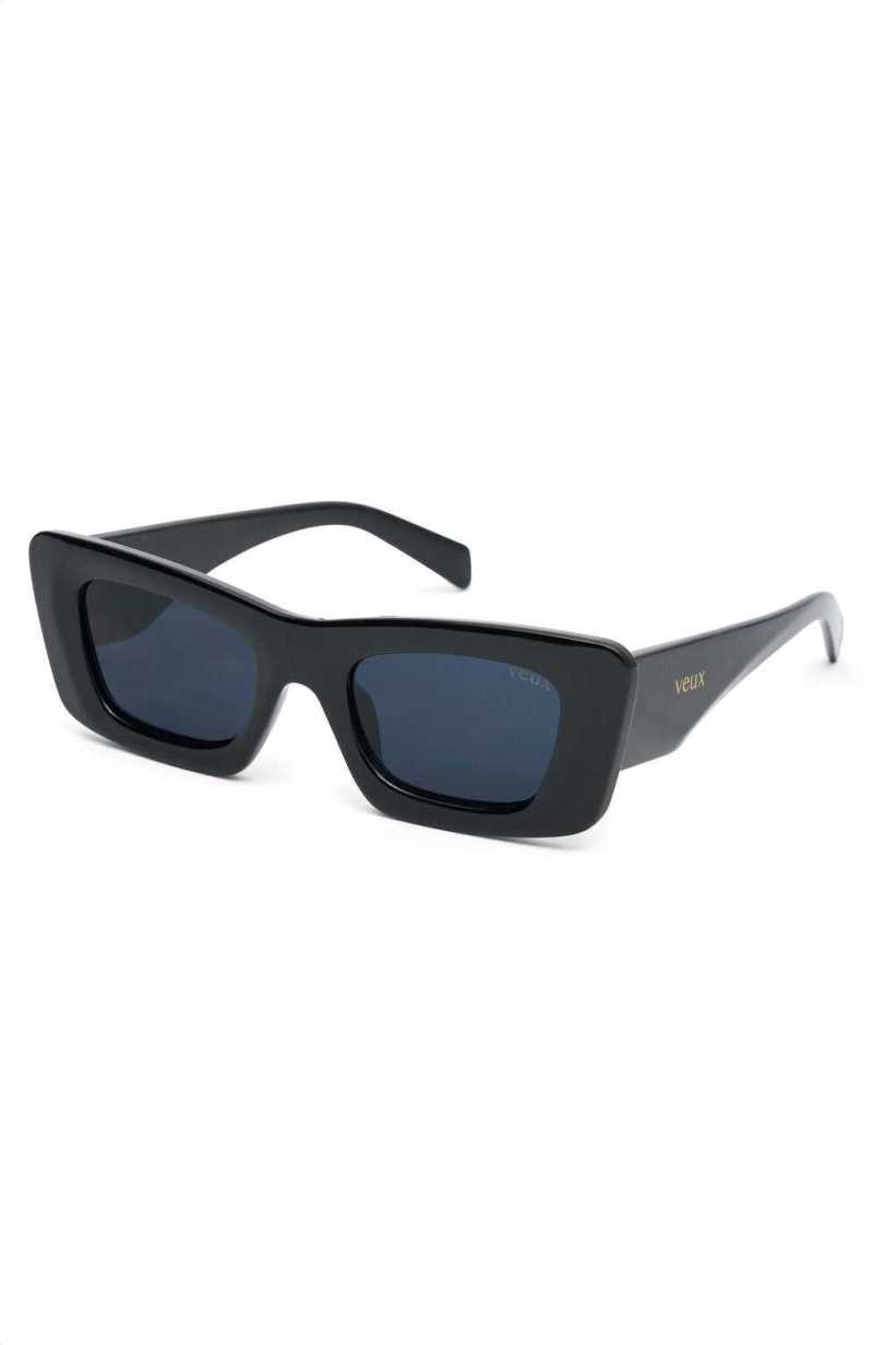 White Fox Deon Sunglasses Black | QHMRGT-673