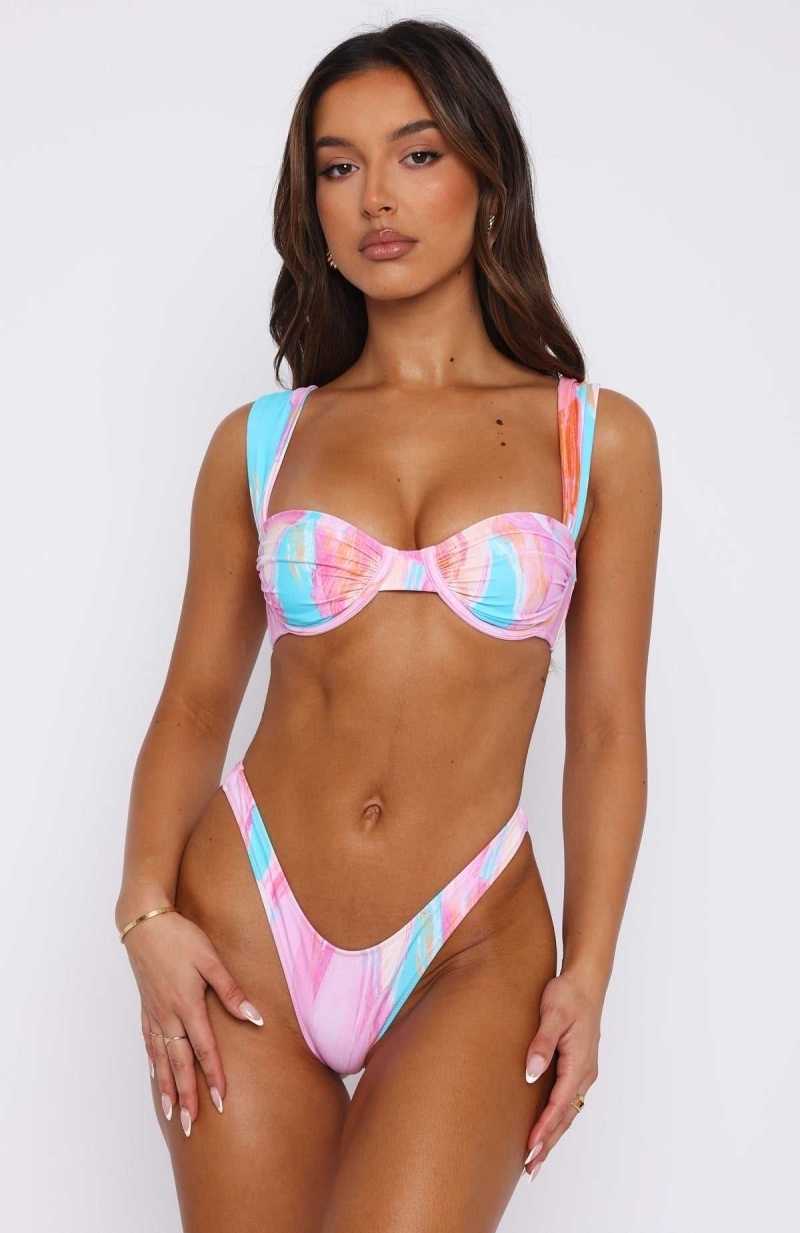 White Fox Elouera Bikini Top Pastel Dreams | WPSTLQ-403