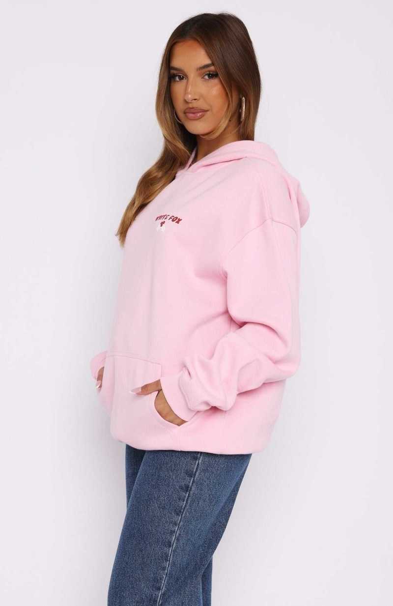 White Fox Favourite Time Of The Year Oversized Hoodie Posy | KRVMHJ-281