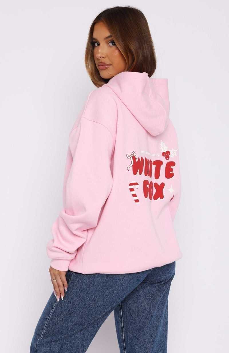 White Fox Favourite Time Of The Year Oversized Hoodie Posy | KRVMHJ-281