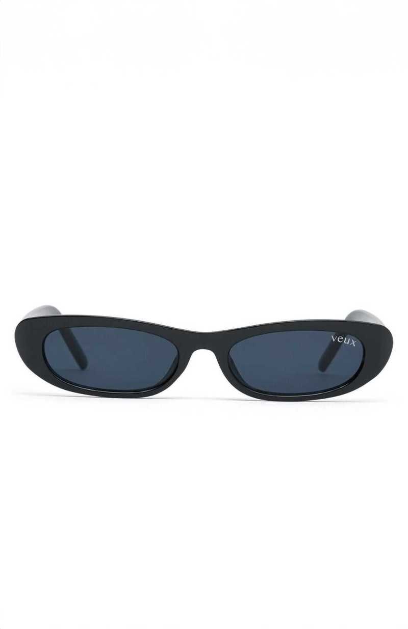 White Fox Georgina Sunglasses Black | RBTJXM-928