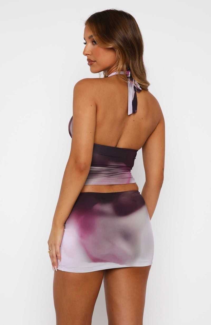 White Fox Girl's Weekend Top Purple Haze | KRDQYI-312