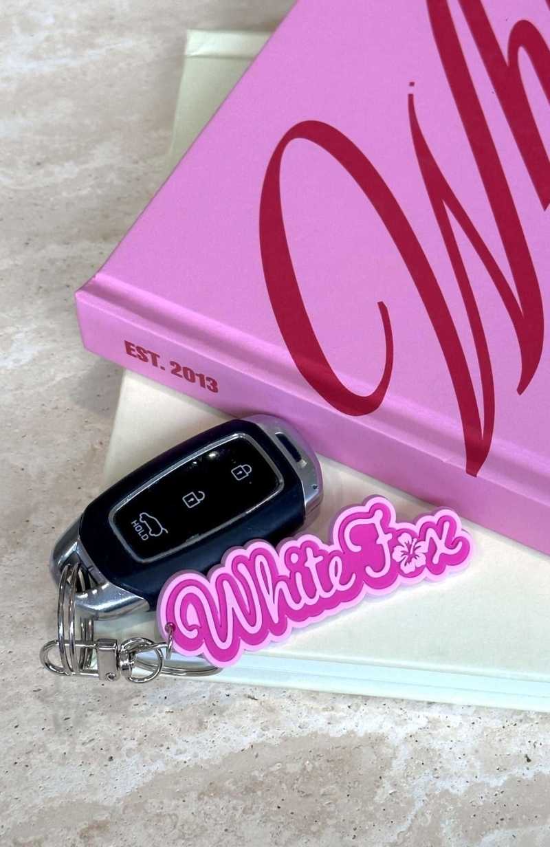 White Fox Got The Sun Keychain Pink | SNVIXB-026