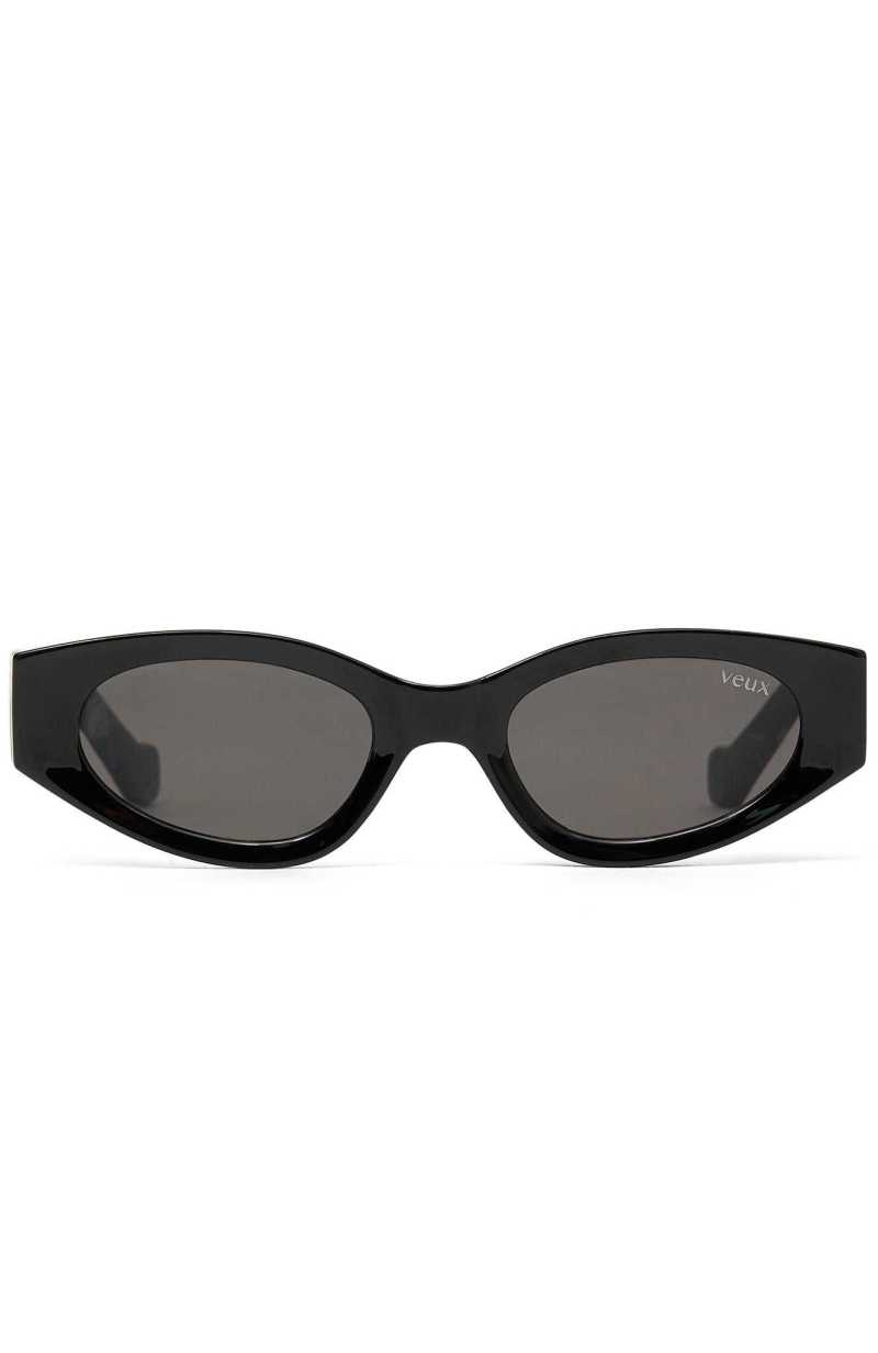 White Fox Hailey Sunglasses Black | BFQSXZ-178