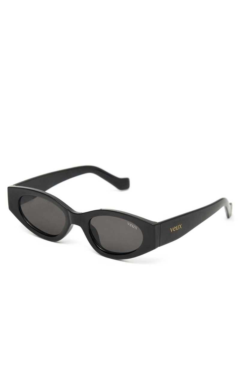 White Fox Hailey Sunglasses Black | BFQSXZ-178