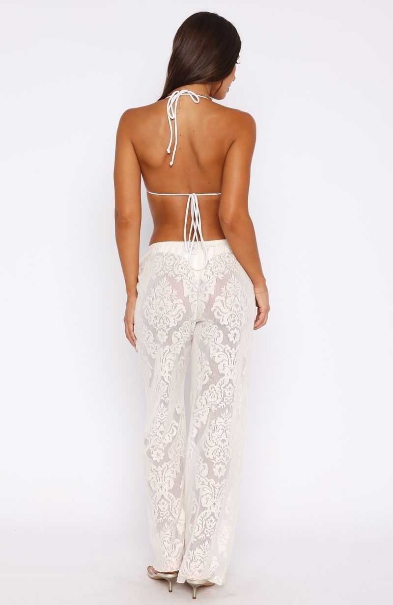 White Fox High Life Pants Off White | CYPXTU-739