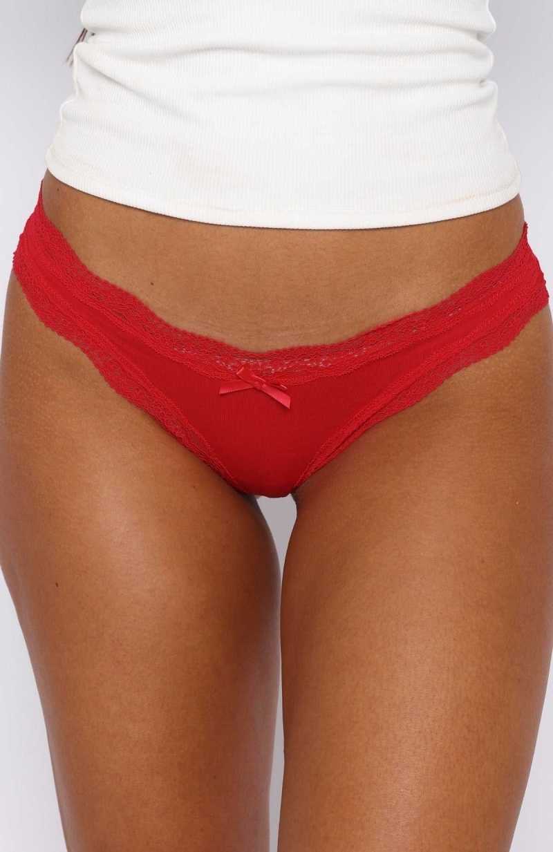 White Fox Honeybee 3-Pack Underwear Set Berries | PUDSFV-073