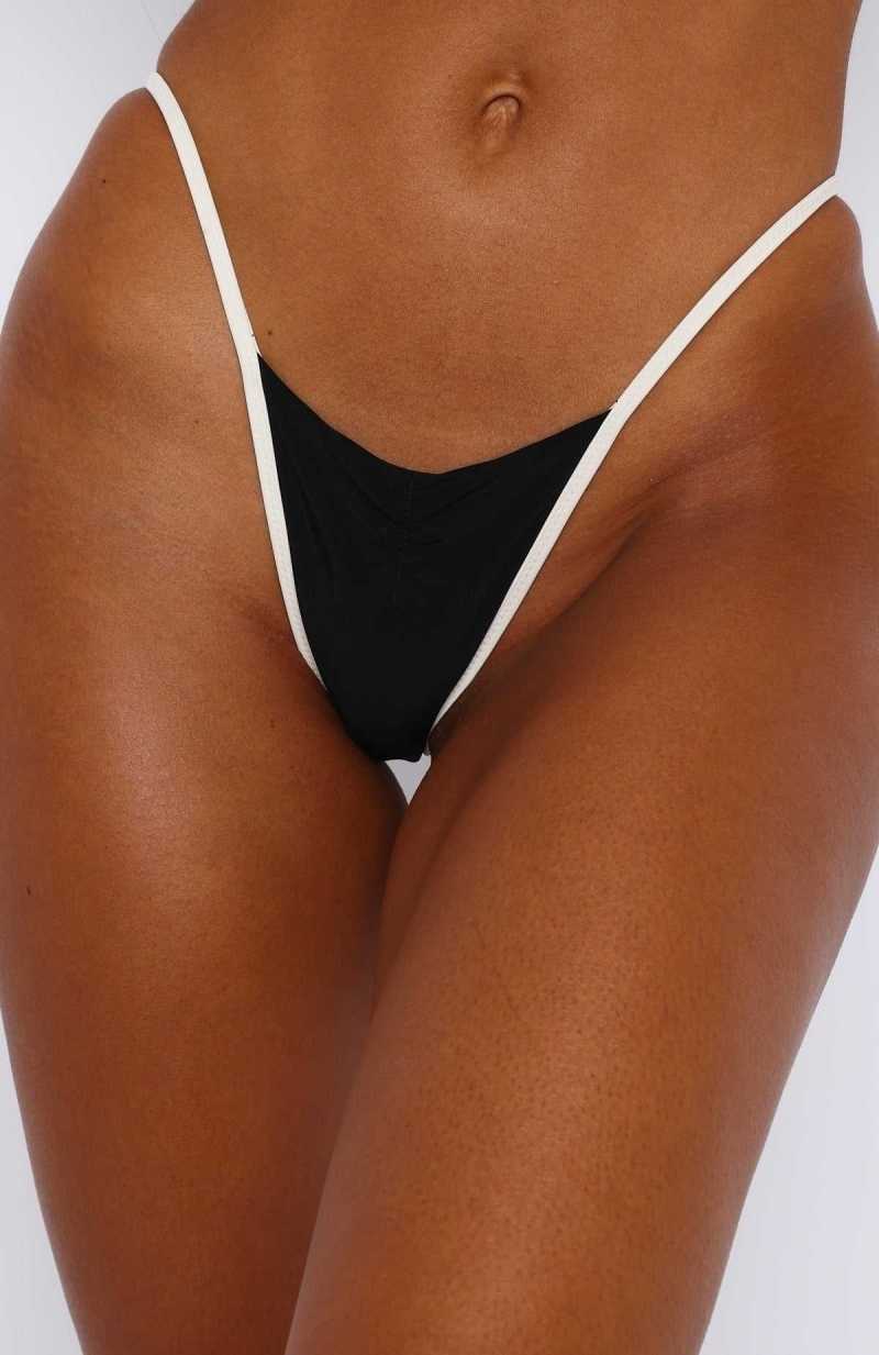 White Fox Hvar Bottoms Black/White | VIFAON-693