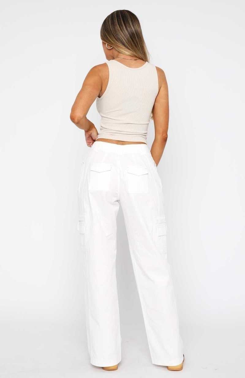 White Fox I Got You Pants White | ACSLTB-281