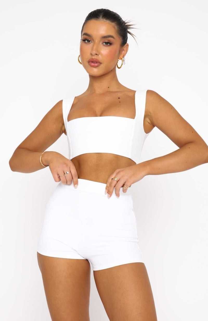 White Fox In The Mix Crop White | EIAXLZ-107