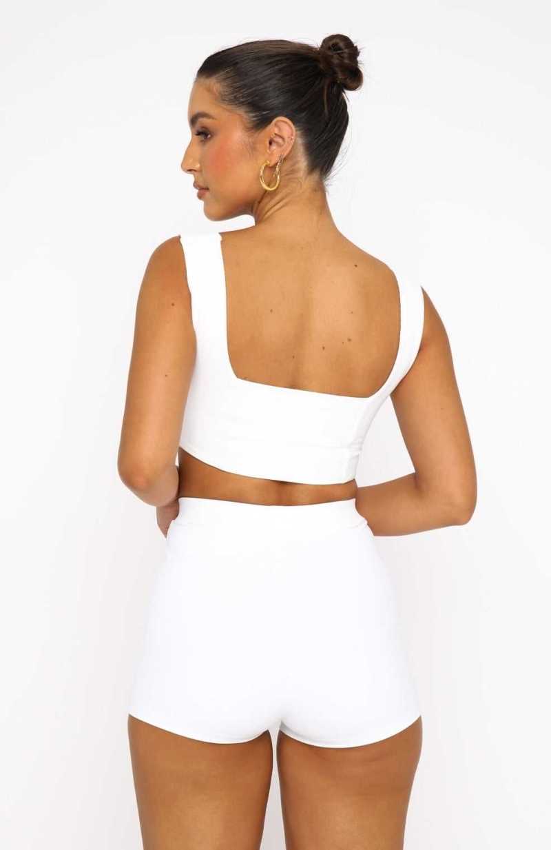 White Fox In The Mix Crop White | EIAXLZ-107