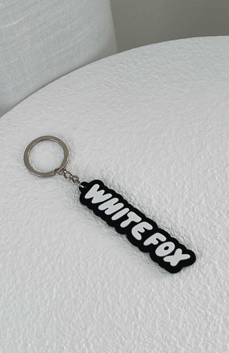 White Fox I\'ve Got You Keychain Black/White | JZPWMT-397