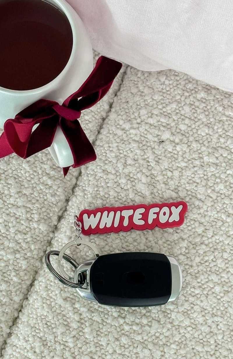 White Fox I've Got You Keychain Red/White | HUBQJS-632