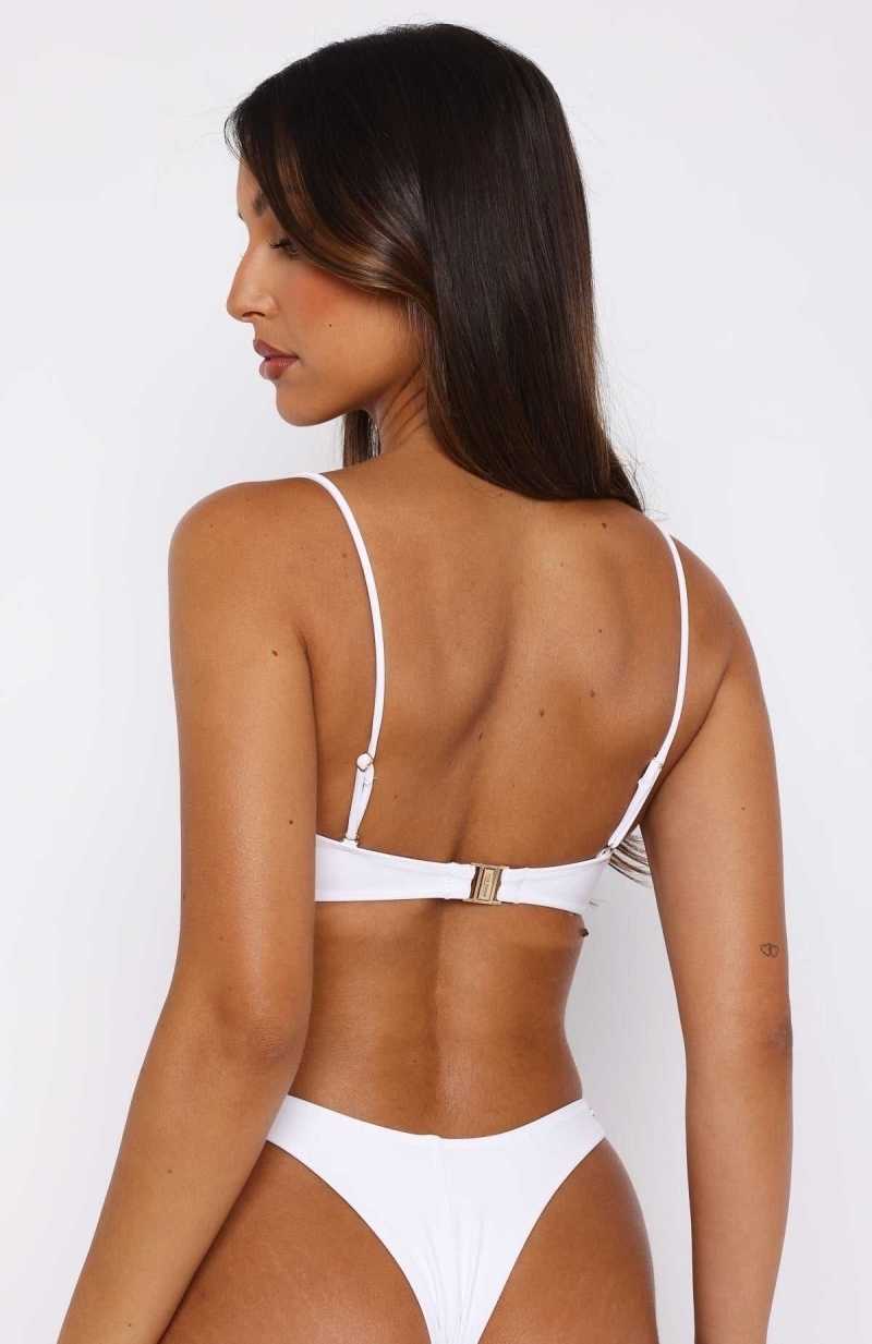 White Fox Kaya Bikini Top White | TILBWP-092