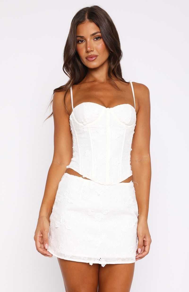 White Fox Keep It A Secret Bustier White | DFOTMX-640